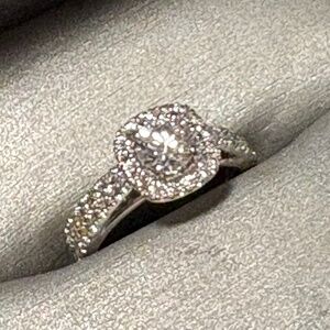 1CTW 14KWG 1/2CTR WEDDING RING